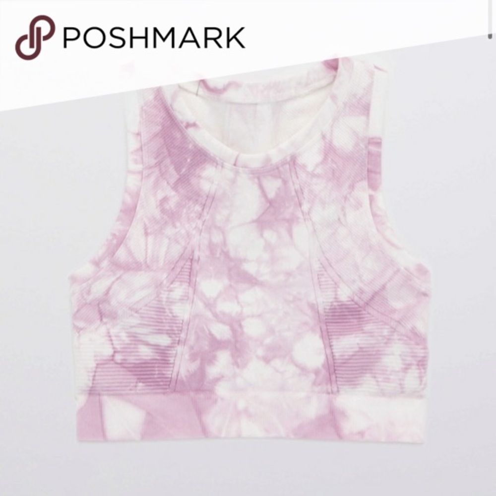 Aerie Pink Tie Dye Sports Bra